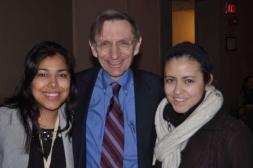 Lorena Luna, Bill Drayton y Andrea Cornejo.
